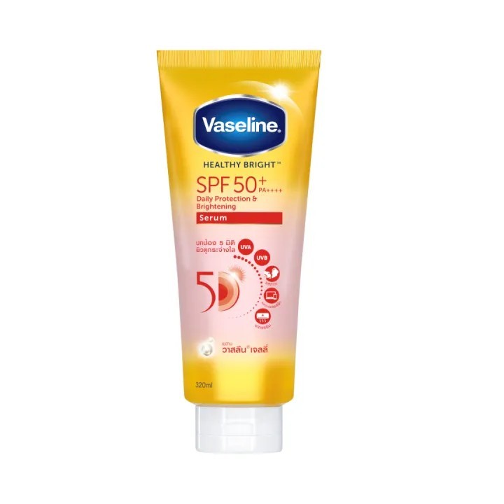 Chống nắng cơ thể Vaseline 50x bảo vệ da với SPF 50+ PA++++ giúp da sáng hơn gấp 2X 300ml | BigBuy360 - bigbuy360.vn
