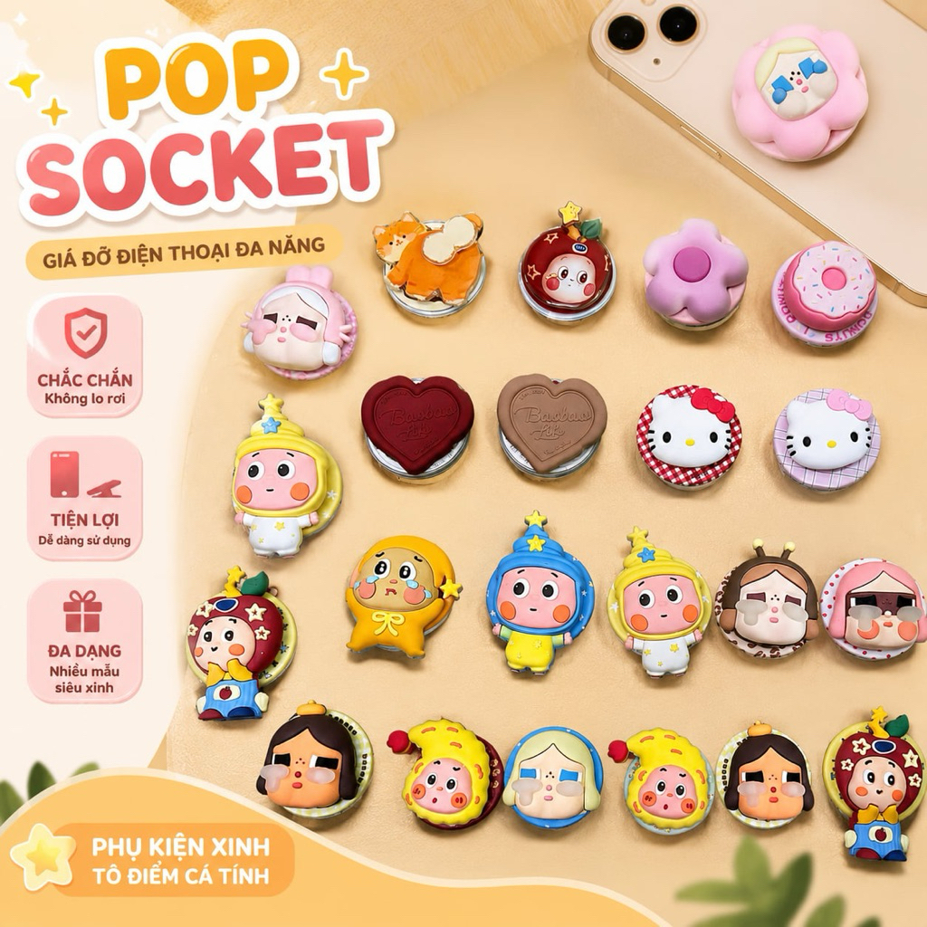 Popsocket Hút Magsafe Hình Siêu Trend Phụ Kiện Cao Cấp