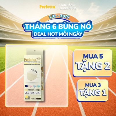KEY LIVESTREAM - Khẩu Trang Perfetta KF94, (20 cái/hộp)