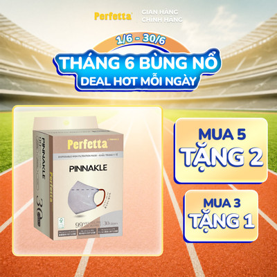 KEY LIVESTREAM - Khẩu Trang Perfetta Pinnakle, From 5D Thời Trang (30 cái/hộp)