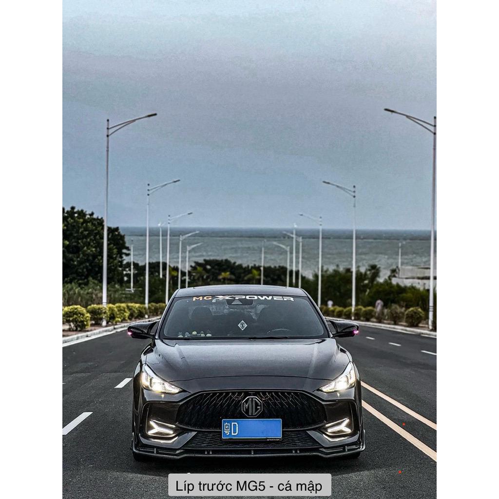 (Loại 1, Dày) Lip Trước MG5 Cá Mập, Cản Trước, Xẻng Đầu Xe ô tô MG5 AT số tự động