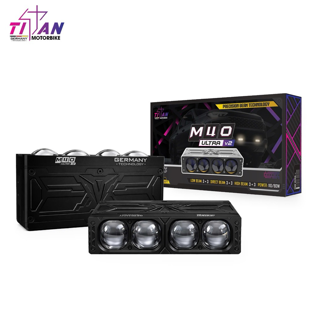 [ CHÍNH HÃNG ] Titan M40Ultra V2 - Đèn Trợ Sáng M40 Ultra Phiên Bản V2 Mới Nhất 2026