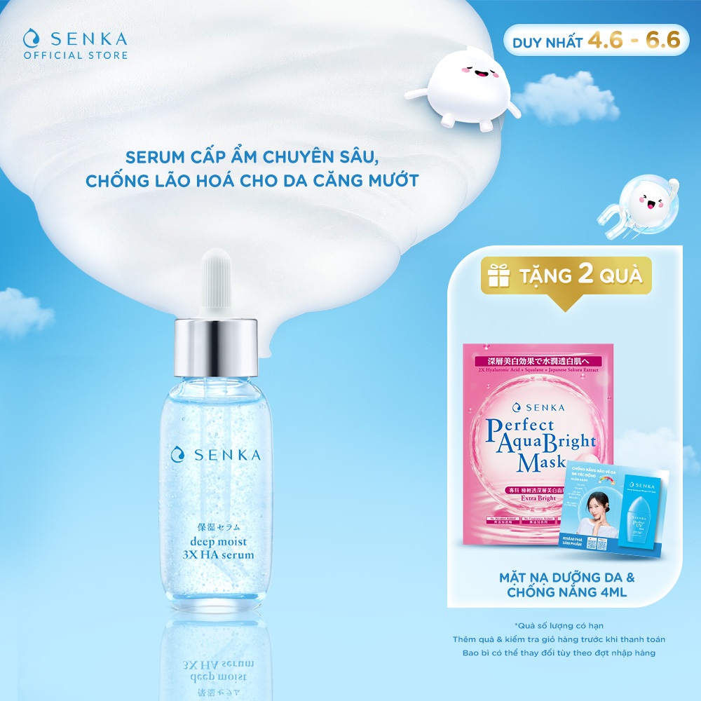 Serum dưỡng ẩm và chống lão hóa SENKA DEEP MOIST 3X HA SERUM 30ML