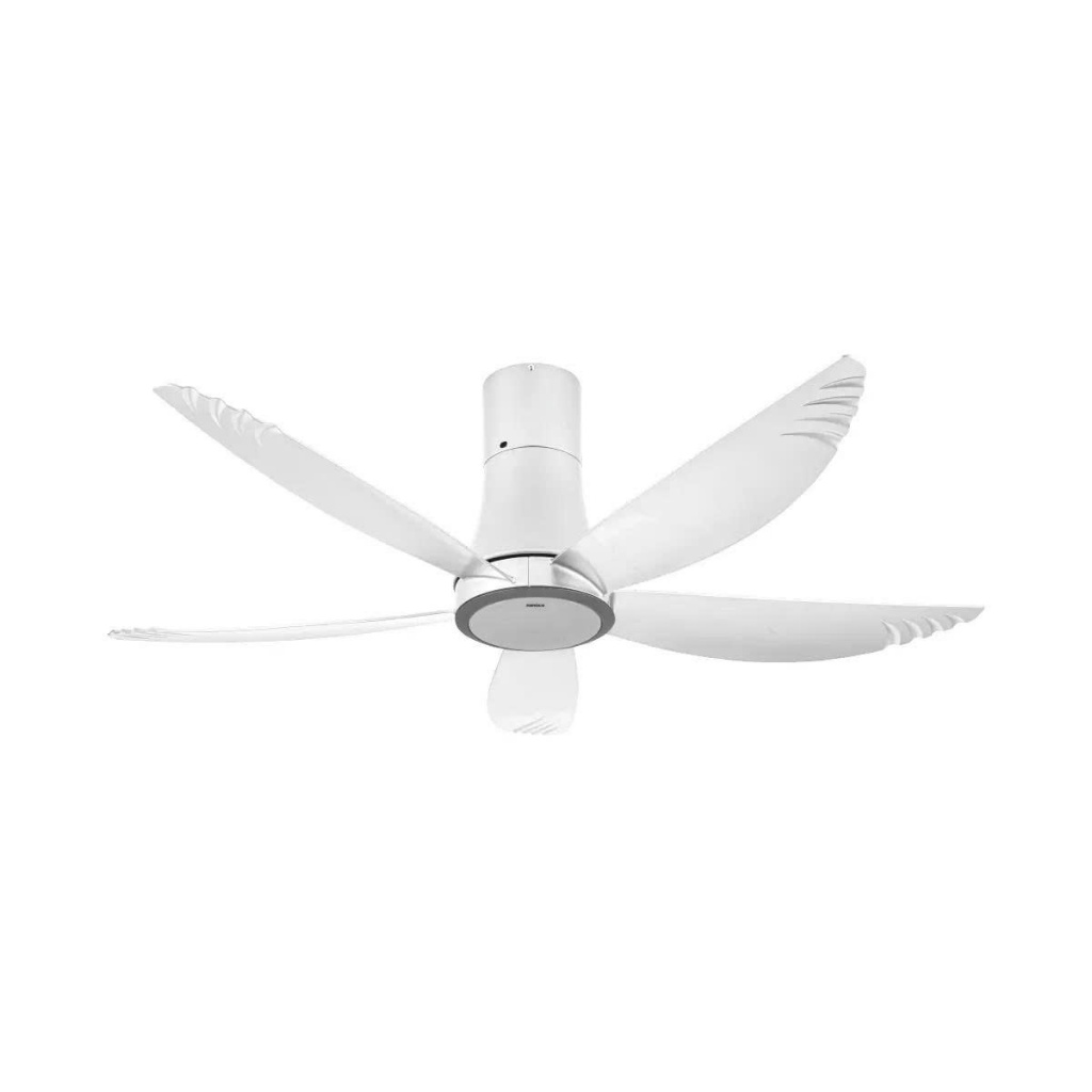 Quạt trần 5 cánh, động cơ DC,màu trắng, đèn Led, có remote  NCF5653-WL, hàng chính hãng, bảo hà