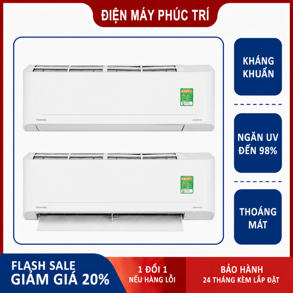 Máy lạnh Toshiba Inverter 2 HP RAS-H18E2KCVG-V