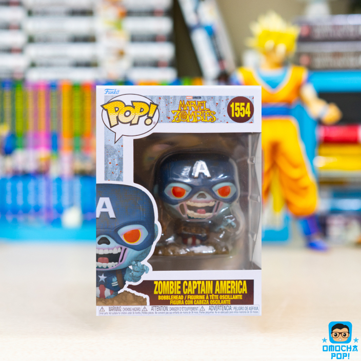 Mô Hình Chính Hãng Funko Pop Marvel Zombies : Zombies Captain America #1554