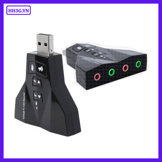 USB Sound Card 2.0 3D – Dùng Cho Máy Tính PC, Laptop Giúp Kết Nối Micro, Tai Nghe, Loa, Karaoke,...