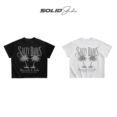 Áo Thun Boxy SALTY BABES SOLID Local Brand Unisex Nam Nữ Oversize - TS50