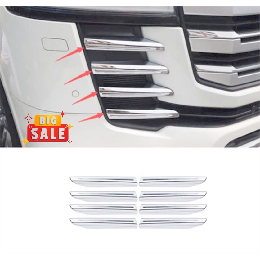 Nẹp Trang Trí Cản Trước Land Cruiser LC300 2023 2024 2025 2026 - Ốp Trang Trí Đầu Ca Lăng LC300