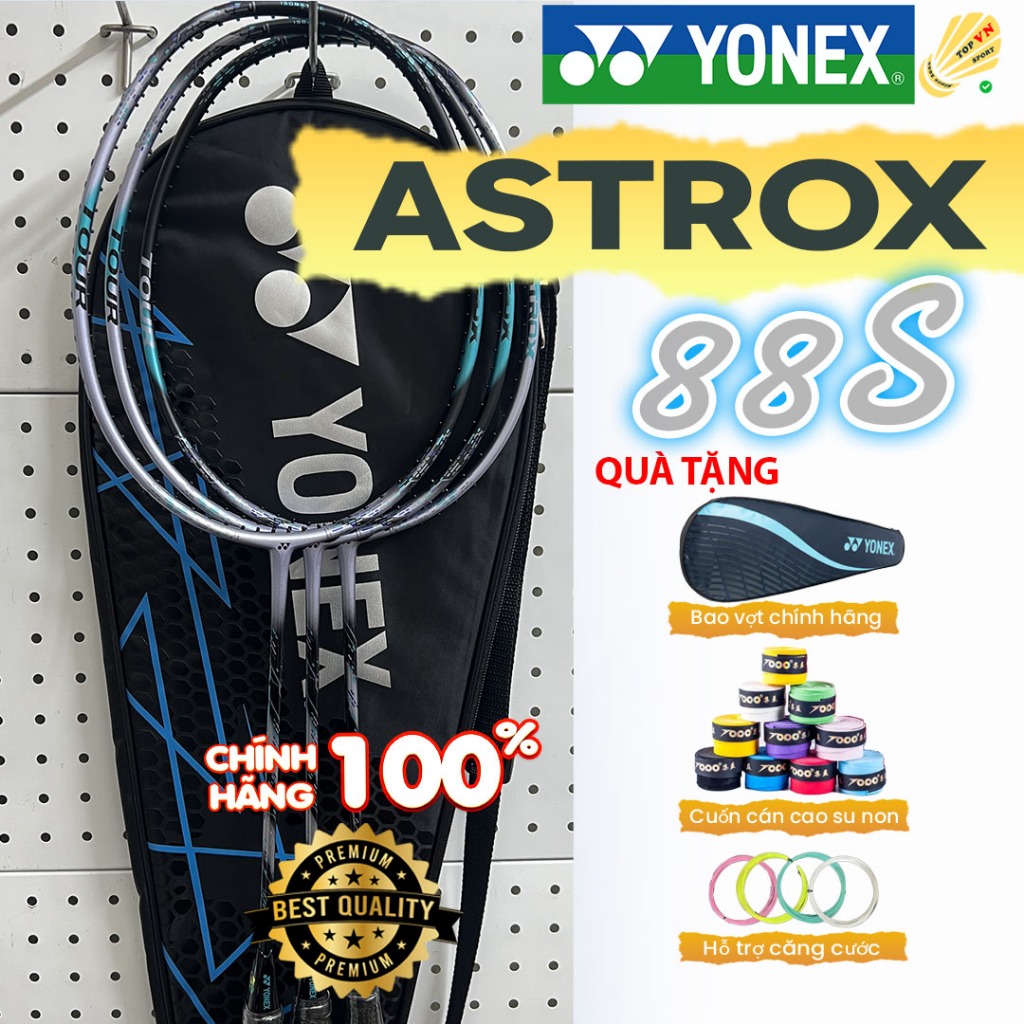 [Hỏa Tốc] Vợt cầu lông Yonex Astrox 88S Tour Chính Hãng, Tặng túi+Quấn Cán -Đan cước