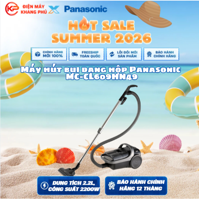 Máy hút bụi dạng hộp Panasonic MC-CL609HN49