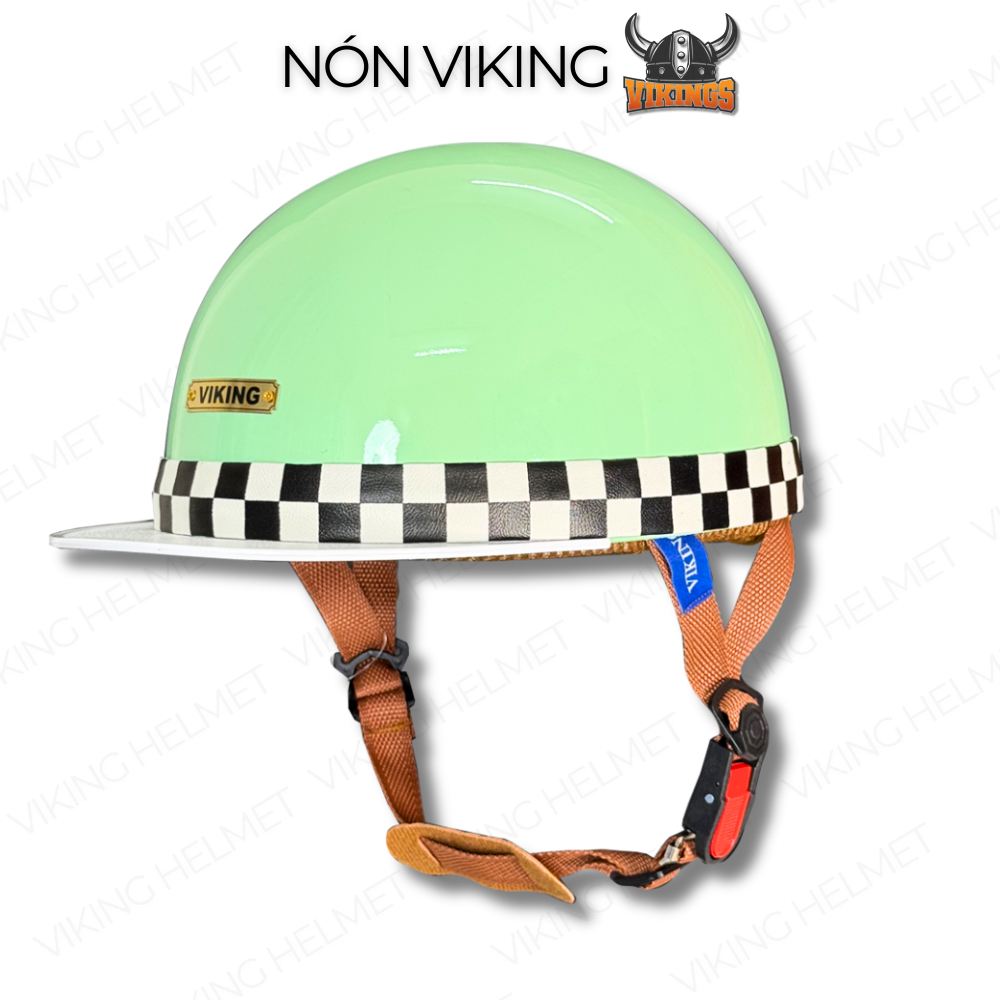 [XẢ KHO] Mũ bảo hiểm nửa đầu VIKING Bosozoku Japan Style, Nón bảo hiểm Vintage lưỡi trai