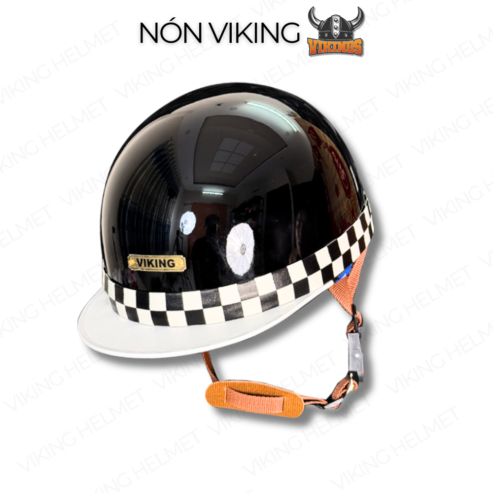[XẢ KHO] Mũ bảo hiểm nửa đầu VIKING Bosozoku Japan Style, Nón bảo hiểm Vintage lưỡi trai