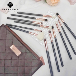 Bộ cọ mắt Feather B Eye Set Brown (Nâu)