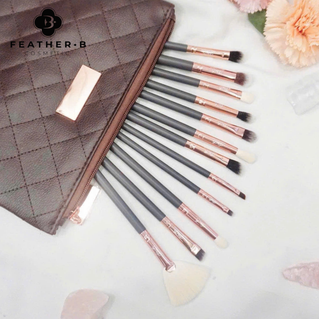 Bộ cọ mắt Feather B Eye Set Brown (Nâu)