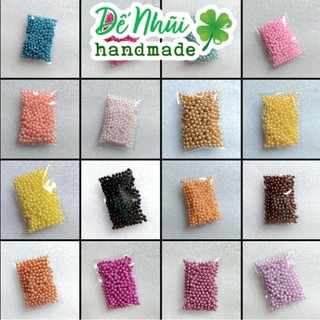 10gr Hạt Bẹt Tròn 3mm (Nhóm Màu Đỏ - Cam - Vàng - Hồng - Tím)