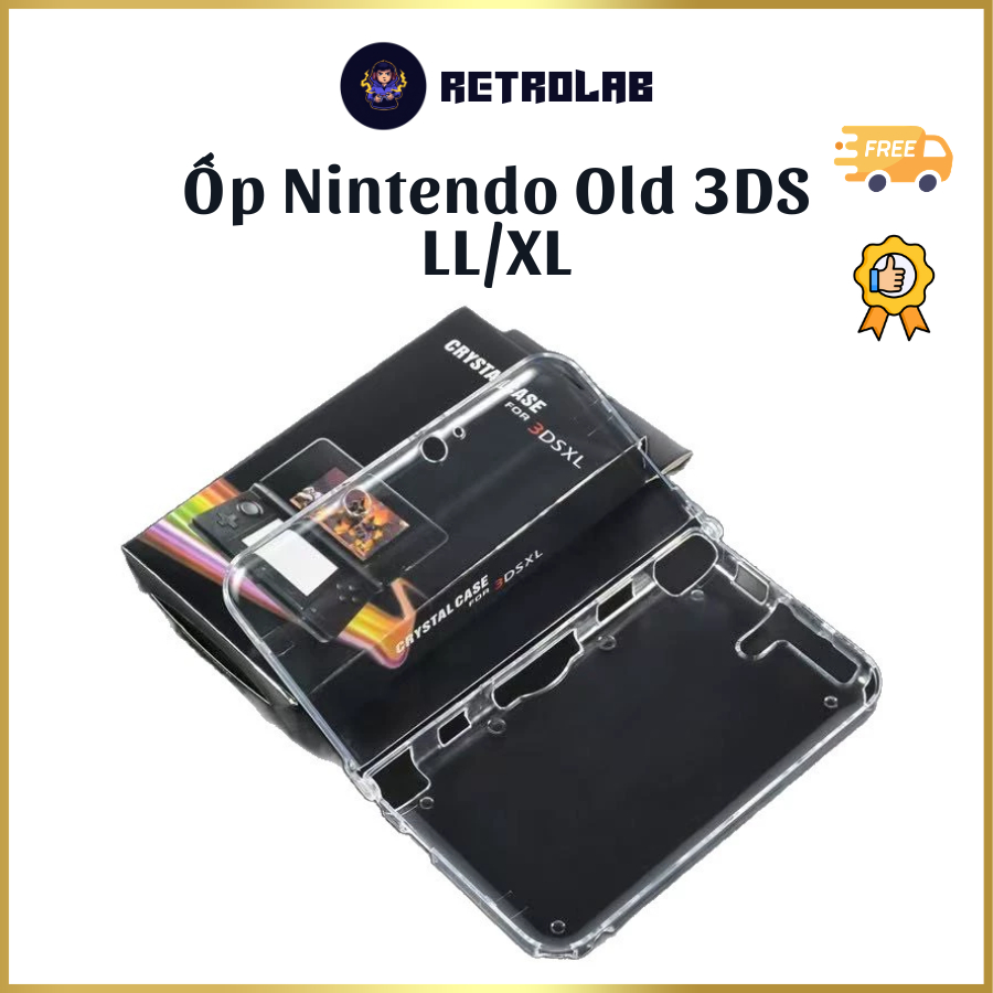 Ốp Trong Suốt Nintendo Old 3DS LL XL Case Bảo Vệ Máy Nintendo Old 3DS LL XL