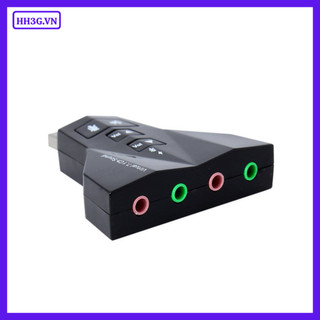 USB Sound Card 2.0 3D – Dùng Cho Máy Tính PC, Laptop Giúp Kết Nối Micro, Tai Nghe, Loa, Karaoke,...