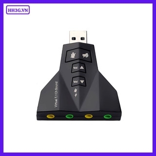 USB Sound Card 2.0 3D – Dùng Cho Máy Tính PC, Laptop Giúp Kết Nối Micro, Tai Nghe, Loa, Karaoke,...