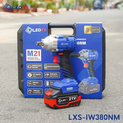 Cờ lê lực không chổi than LEOXS 380Nm/550Nm sửa xe & siết vít thép
