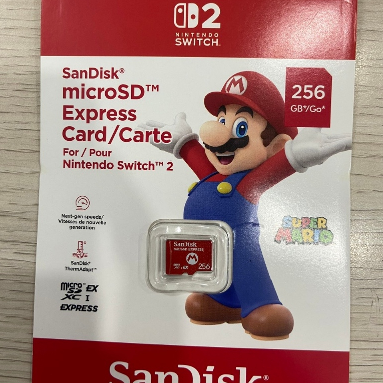 Thẻ nhớ MicroSDXC Sandisk Express 256GB dành riêng Nintendo Switch 2 duy nhất hiện nay (Đỏ)
