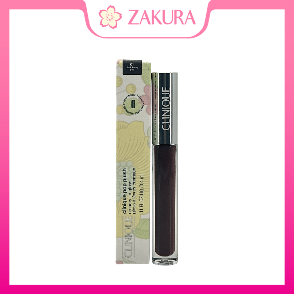 Clinique Pop Plush Creamy Lip Gloss - Black Honey 3.4ml