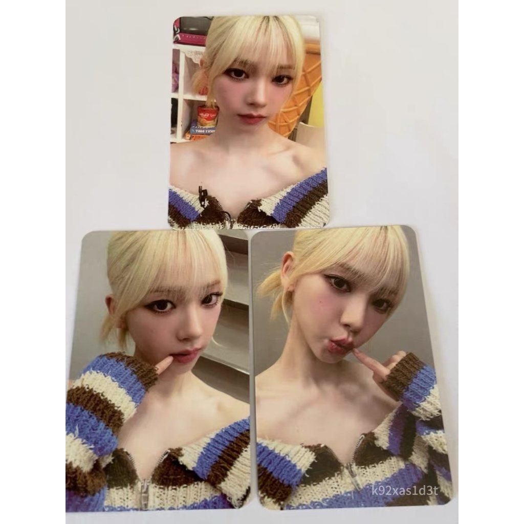 新款 AESPA小卡 SPICY直播卡 金发karina 正版