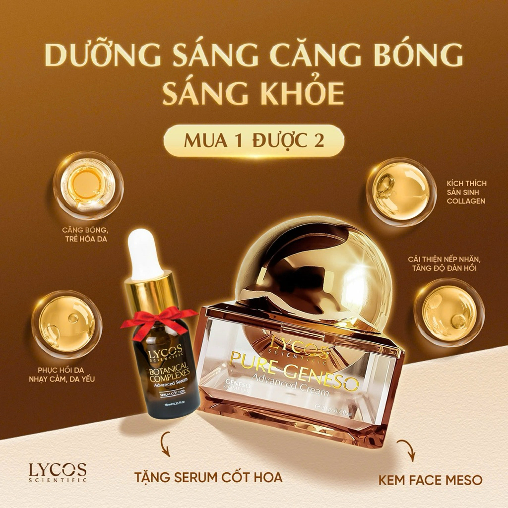 Kem Face Meso Lycos | Dưỡng Trắng & Căng Bóng Da – Mỹ Phẩm Lycos Tặng Ngay 1 Serum - Lycos Chính Hãn