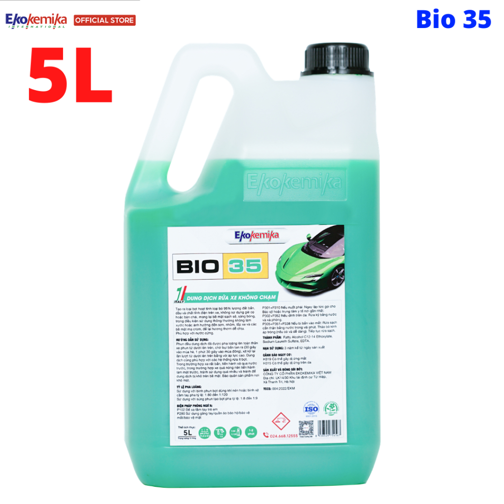 Dung Dịch Rửa Xe Không Chạm BIO 35 Ekokemika 5L