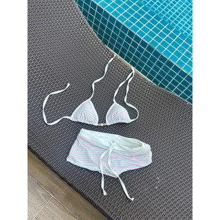 Set bikini hai mảnh quần dáng short đùi pastel có mút by Miaabra