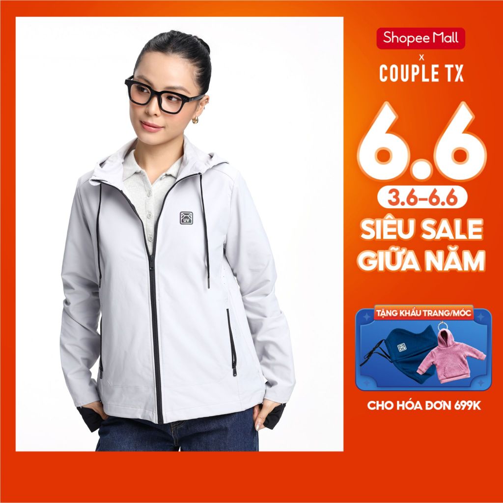 Áo Khoác Dù Chống Nắng Nữ Couple TX UV Pro Windbreaker WOK 2058