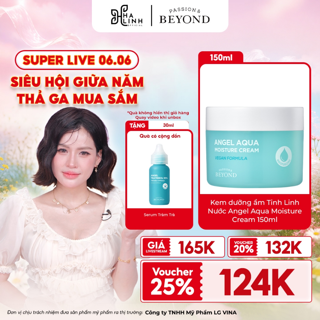 [VHL x Beyond]Kem dưỡng ẩm Tinh Linh Nước Beyond 150ml GWP Serum tràm trà 30ml
