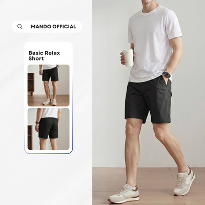 [Deal sốc giảm 50K] Quần Short Nam MANDO Chất Vải Kaki Mềm Mại 2 Màu Kiểu Dáng Basic Hàn Quốc - SHR005