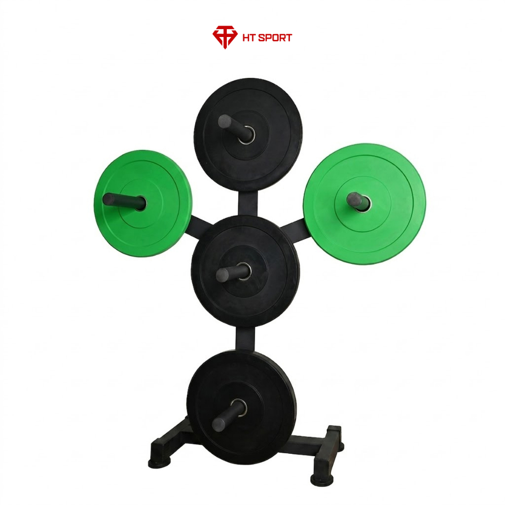 [Phụ kiện gym] Giá treo tạ chữ Y HT Sport, Chất liệu thép sơn tĩnh điện