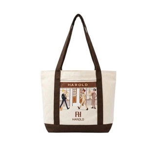 Túi Tote Canvas Harold Heritage Cao Cấp - Túi Đeo Vai Thời Trang Đựng Laptop Đi Học Đi Làm
