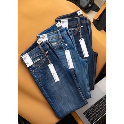 Quần Jean nam Blue Commend Cotton Co Giãn thời trang trẻ trung, thoáng mát, phom ống đứng - Bravery