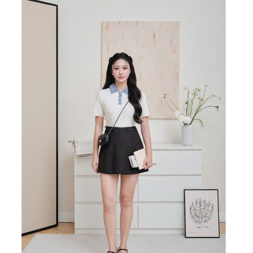 (Timeless Muse) Quần tuýp sy giả váy, chất liệu cao cấp form basic dễ mix đồ thời trang nữ Calie QS0