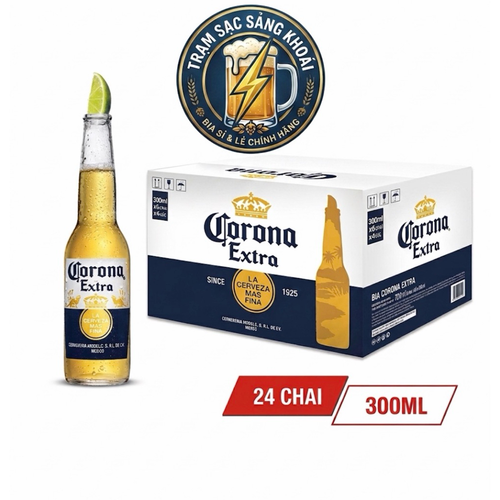 [NHẬP KHẨU]Bia Corona Extra 300ml - Thùng 24 chai