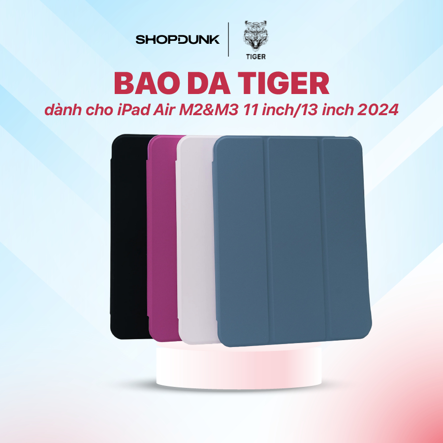 Bao da Tiger Smart Cover for iPad Air M2&M3 11 inch/13 inch 2024