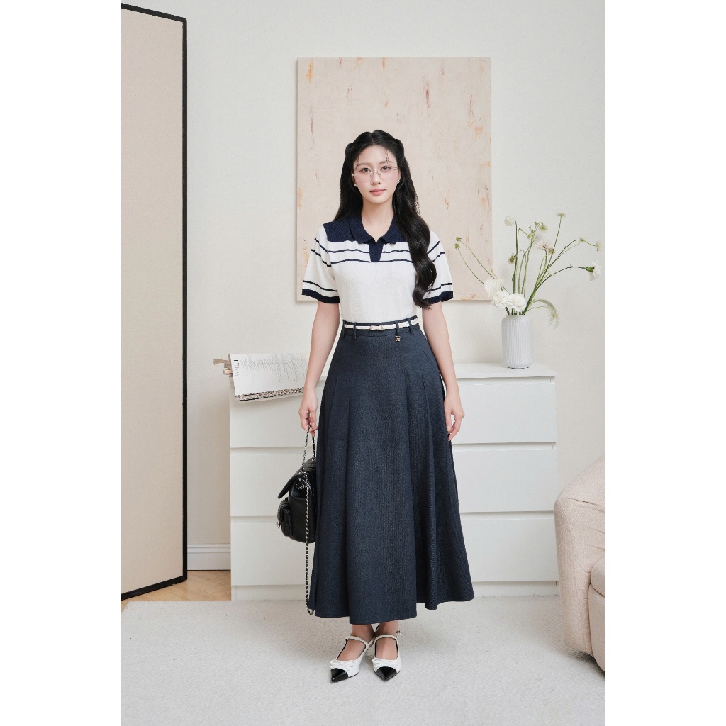 (Timeless Muse) Chân váy tuypsy xếp ly có túi, chất liệu cao cấp, form basic tôn dáng dễ mix thời tr