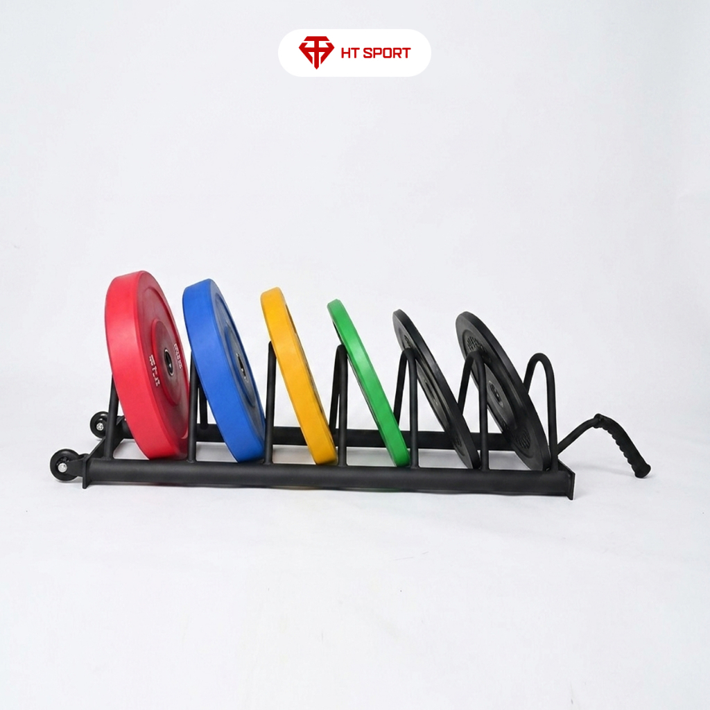 [Phụ kiện gym] Giá để tạ đĩa, tạ màu HT Sport, Chất liệu thép sơn tĩnh điện
