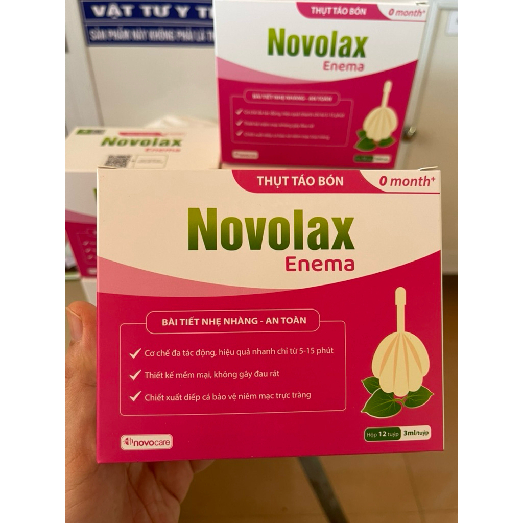 Thụt táo bón NOVOLAX cho trẻ từ 0-3 tuổi