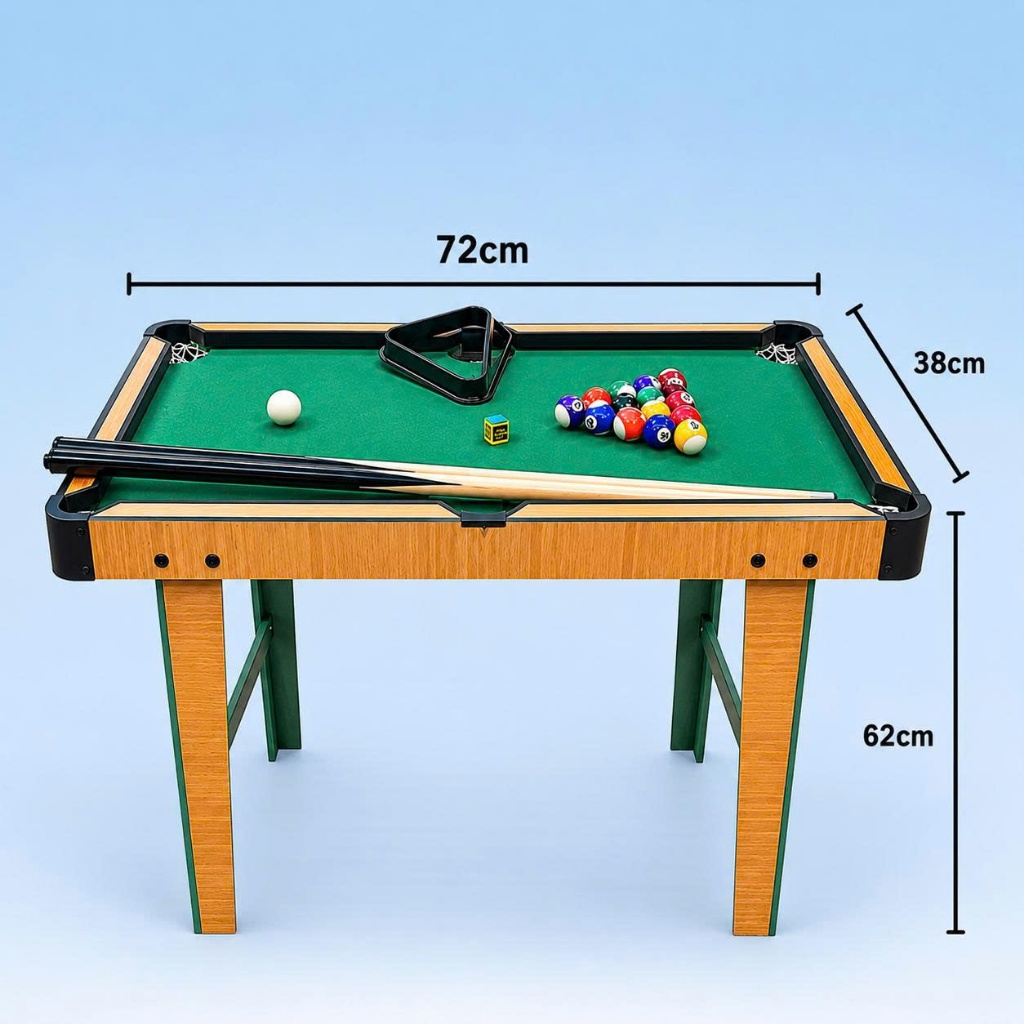 Bàn Bi A, Bida Mini Kling 72cm – Thiết Kế Chắc Chắn, Đi Kèm 16 Viên Bi, Giải Trí Cho Cả Gia Đình Gắn