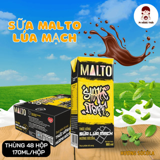 Sữa Malto Jelly Shake It Off hương vị socola Pi Hàng Thái thùng 48 hộp x 180ml