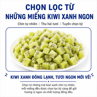 [Hỏa tốc HN] Kiwi Xanh Đông Lạnh Green One Túi 1kg Tặng Kèm Đá Gel
