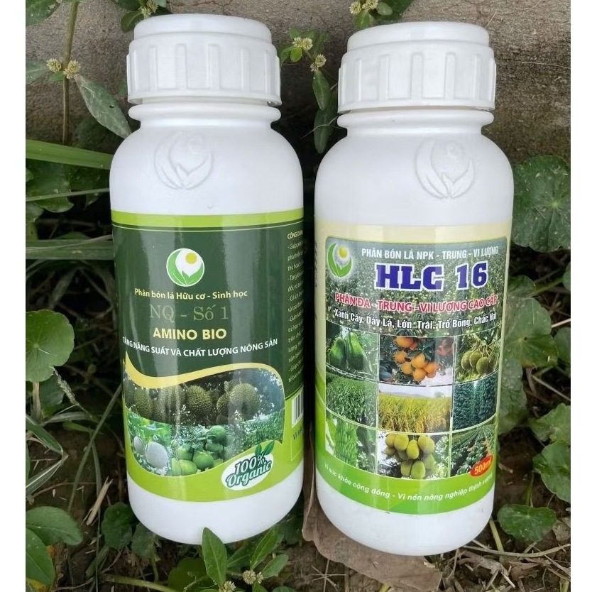 Bộ đôi bón lá HLC 16- Amino bung chồi, bật đọt, dưỡng lá xanh dày