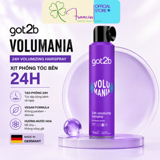Xịt Phồng Tóc Got2b Volumizing Hairspray Không Cứng Tóc & Giữ Phồng 24H [300Ml]