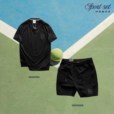 Set bộ thể thao nam HEBOZ active cool sport 3M thun poly mịn mát - 00003194 & 00003208