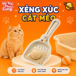 Xẻng Xúc Cát Vệ Sinh Cho Mèo Nhựa Đơn Sắc