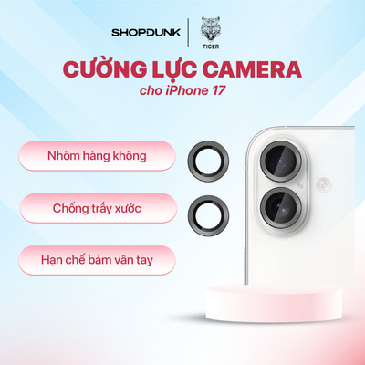 Miếng dán cường lực Tiger Camera Lens Protector for iPhone 17